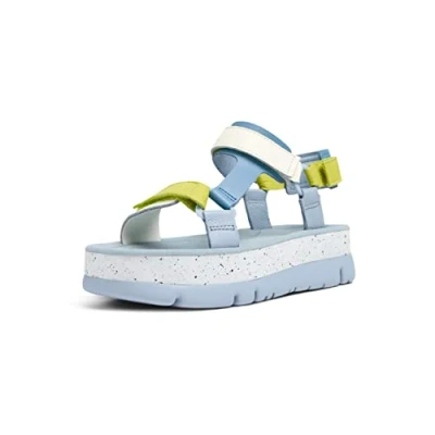 Image of Camper Oruga UP Platform sandals, Women&#039;s, Size: 4, Hellblau Leather