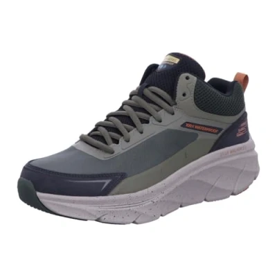 Image of Skechers Men&#039;s D&#039;LUX Walker 2.0 Sneaker, Olive, 8 UK