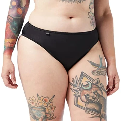 Image of Sloggi Women&#039;s 24/7 Microfibre Tai Briefs, BLACK, 38