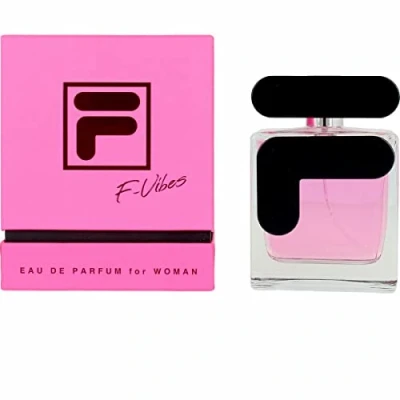 Image of FILA F Vibes eau de parfum for Woman elegant, invigorating women’s bergamot, pear, jasmine, rose, vanilla and more perfect perfume gift women