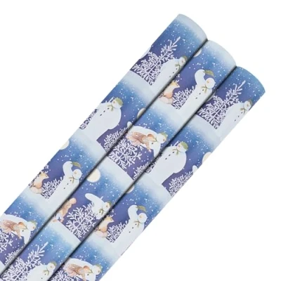Image of Hallmark 6M Wrapping Paper, Pack of 3, The Snowman, 2M Each, Christmas
