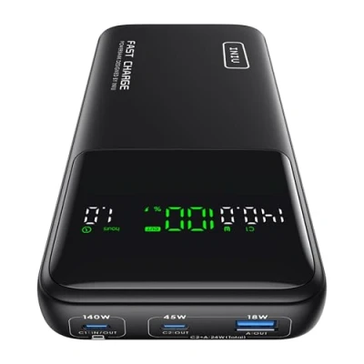 Image of INIU Power Bank, 27000mAh 140W Portable Charger Fast Charging for Laptops and Phones, USB C in &amp; out Battery Pack iPhone 16 15 14 13 12 Pro Max Samsung Galaxy S23 Ultra iPad Steam Deck etc