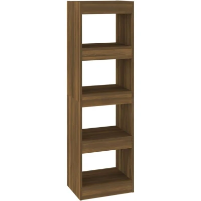 Image of vidaXL Book Cabinet/Room Divider Brown Oak 40x30x135 cm
