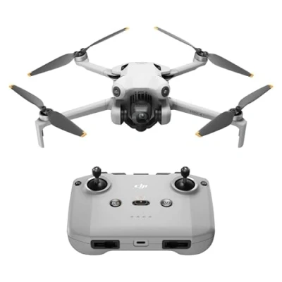 Image of DJI Mini 4 Pro (DJI RC N2), Folding Drone with 4K HDR Video Camera for Adults, Under 0.549 lbs/249 g, 34 Mins Flight Time, 20 km Max Transmission Distance, Omnidirectional Vision Sensing