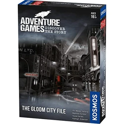 Image of Thames &amp; Kosmos Adventure Games: The Gloom City File, Cooperative Card Games For Adults and Teens, Board Game Night, 1 to 4 Players, Age 16+