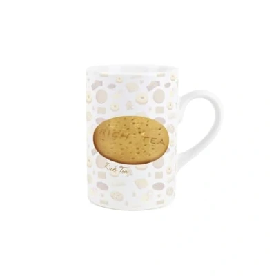Image of Purely Home Rich Tea Ceramic Mug Novelty British Biscuits/Cookie Print Coffee Gift/Present