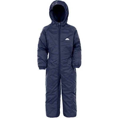 Image of Trespass Dripdrop Waterproof Rain Suit with Hood Kids Unisex (Twilight, 18/24 Months)