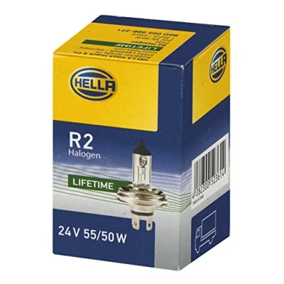 Image of 10713691 Light Bulbs HELLA 8GD 002 088 271 R2 (Bilux) 24V 55/50W P45t Halogen ECE approved