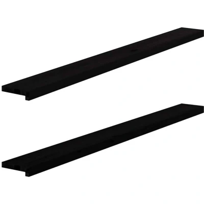 Image of vidaXL Window Sills 2 pcs Dark Brown 160x15x2 cm Solid Wood Oak