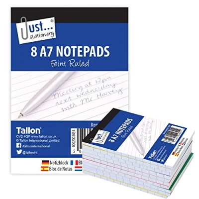 Image of Just stationery A7 Notepad (Pack of 8), 4691