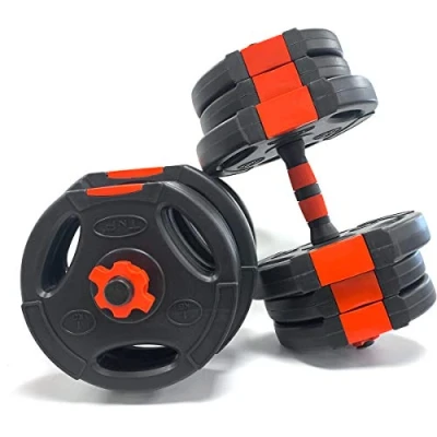 Image of TnP Distribution Tri Grip Dumbbell Set 20KG Adjustable Dumbbells Sets Weights Plate Gym Weight Bar Bars
