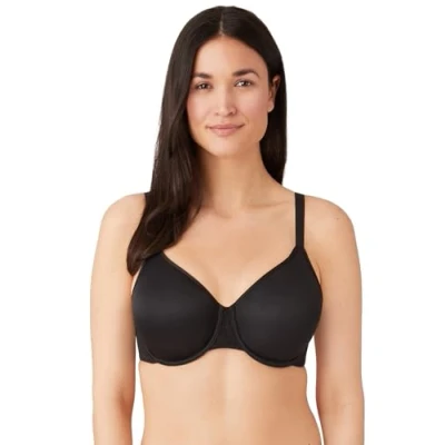 Image of Wacoal Women&#039;s Back Appeal Minimizer Underwire Bra, Black, 34C