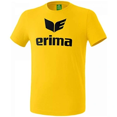 Image of Erima Men&#039;s Casual Basics Promo T shirt Yellow, 2 X Large arge