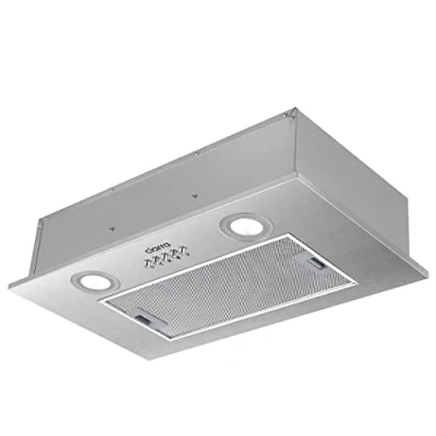 Image of CIARRA Integrated Cooker Hood 52cm CBCS5913A Stainless Steel Built in Extractor LED Light 3 Speeds Undercabinet Fan