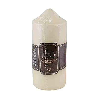 Image of PHG White Candle Set Pillar Long Burning Pack Large Church Extra Votive Candles (Single Pack, 100 Hour)