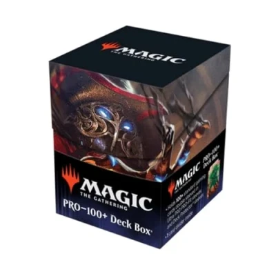 Image of Ultra Pro Outlaws of Thunder Junction 100+ deck Box® Ft. Gonti for Magic: The Gathering, TCG collectible gaming accessory protective card holder