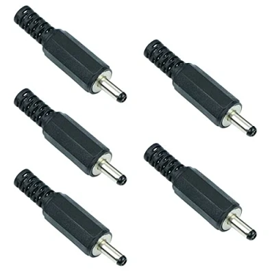 Image of Switch Electronics 1.3mm x 3.5mm DC Male Power Plug Jack Connector Laptop (Pack of 5)