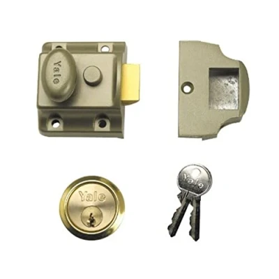 Image of Yale Traditional Nightlatch, Standard Security, Electro Nickel Brass Finish, 40 mm