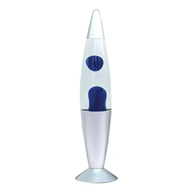 Image of ADEPTNA Premium Retro Neon Magma Lamp Lightning Effect Sensitive Rocket Design Large 16 Inch