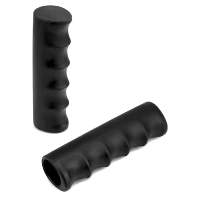 Image of QWORK Pack of 2 non slip wheelbarrow handles, inner diameter 25 mm, length 12 cm, replacement handles for sack truck,