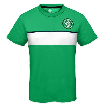 Image of Celtic FC Official Gift Boys Poly T Shirt Green 12 13 Years XLB