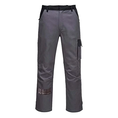 Image of Portwest Poznan Cotton Trouser, Size: L, Colour: Graphite Grey, CW11GGRL