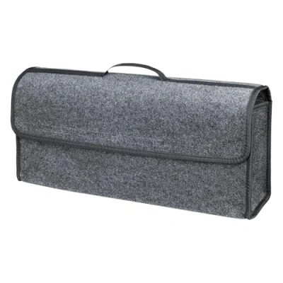 Image of VBGURR 1Pc Car Boot Organiser, Organiser Car, Storage with Lid Foldable, Anti Slip Organiser(Gray)
