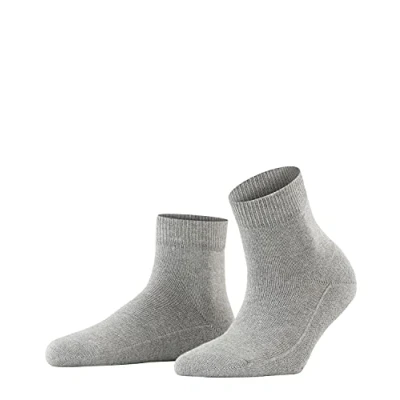 Image of FALKE Women&#039;s Light Cuddle Pads W SSO Cotton Grips On Sole 1 Pair Grip socks, Grey (Mid Melange 3530), 5.5 8
