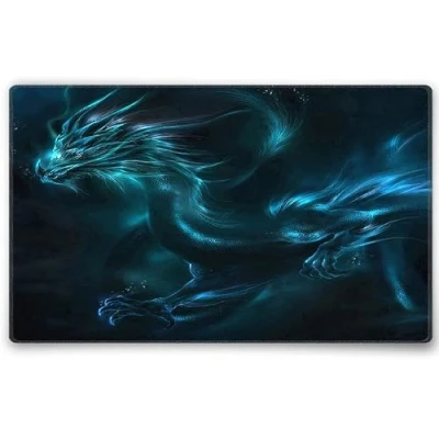 Image of Silent Monsters Mouse Mat Size M (360 x 250 mm), Pad Design: Dragon, Stitched Edges, Mousemat for Office and Gaming, Mousepad Non Slip Rubber Base, Desk