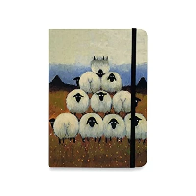 Image of &quot;Eejits&quot; Flexible Pocket Notebook by Thomas Joseph Funny Sheep