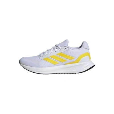 Image of adidas Women&#039;s RUNFALCON 5 Running Shoes, Cloud White/Yellow/Core Black, 3.5 UK