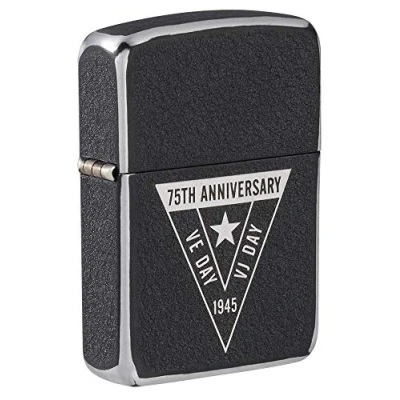 Image of Zippo Pocket Lighter, Metal, Ve/Vj Day Collectible, One Size