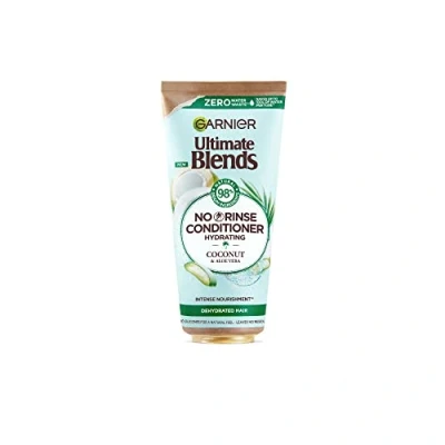 Image of Garnier Ultimate Blends Coconut &amp; Aloe, Hydrating No Rinse Conditioner, For Normal Hair, 100% Vegan Formula, 200ml