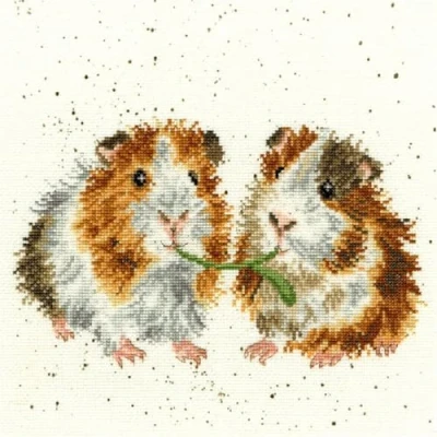 Image of Bothy Threads Cross Stitch Kit Wrendale Designs Lettuce Be Friends