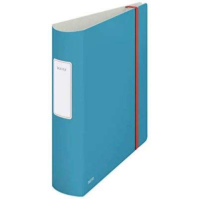 Image of Leitz 180 Active Lever Arch File, 500 Sheet Capacity, 82 mm Spine, Cosy Range, A4, Calm Blue,10380061