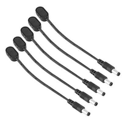 Image of 5 Pcs 9V Battery Clip Connector, Power Supply Adapter 6.7&quot; Pure Snap Connector for Guitar Effect Pedal