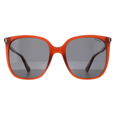 Image of POLAROID Women&#039;s PLD 6218/S Sunglasses, Orange, 5XL