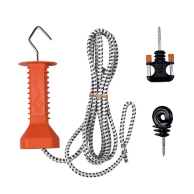 Image of Rope Gate Set Elastic White Gallagher electric fencing gates