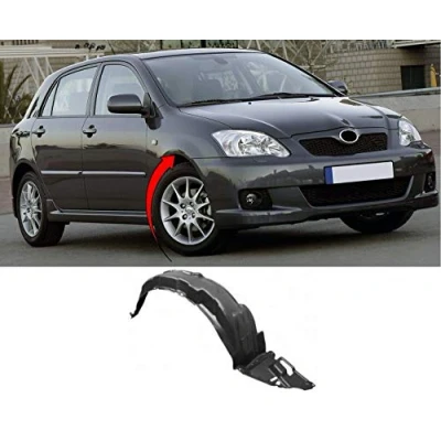 Image of TVP Trade Vehicle Parts.co.uk Compatible With Front Wing Arch Liner Splash Guard Right Complete Toyota Corolla 2002 2007