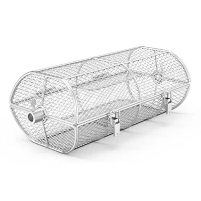 Image of Onlyfire BRK 6039 Stainless Steel Universal Rotisserie Grill Peanut Beans French Fries Basket Fits for Any Gas