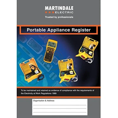 Image of Martindale Electric MARPATREG PAT Test Register Logbook