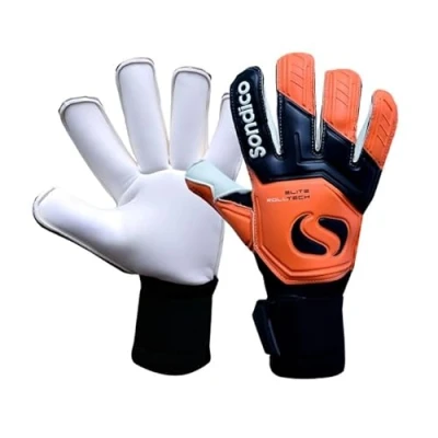 Image of Sondico Mens Elite Rolltech Goalkeeper Gloves Black/Orange 11