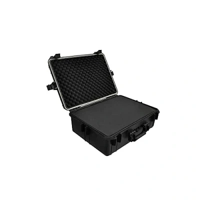 Image of vidaXL Transport Hard Case Black 35L Capacity Durable Polypropylene Exterior, Customizable Foam Interior Ideal for Electronics, Cameras, Tools