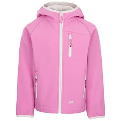 Image of Trespass Kids Softshell Jacket With Detachable Hood Boys Girls Kian