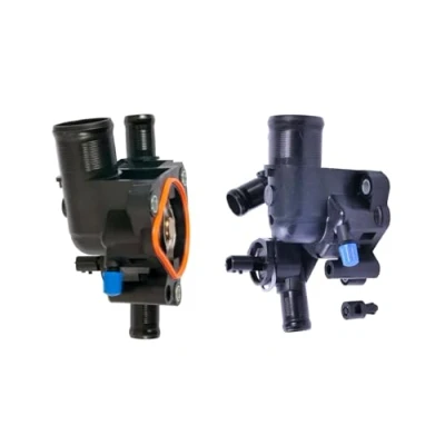 Image of 1106100Q0L, 1106100Q1A, 1106100Q1B Engine thermostat GATES TH40583G1 83C with gaskets/seals housing RENAULT: TRAFIC 2 Kasten, Bus
