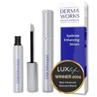 Image of ADVANCED Eyebrow Growth Serum Rapid Brow Enhancer for Fuller, Thicker Eyebrows Castor Oil Alternative Fast, Visible Results DERMAWORKS UK AWARD WINNING Skincare &amp; Beauty 2024