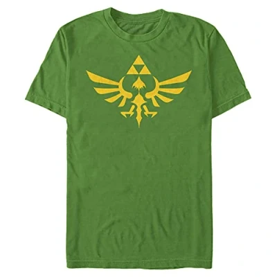 Image of Nintendo Men&#039;s Legend of Zelda Triumphant Triforce T Shirt, Kelly, S