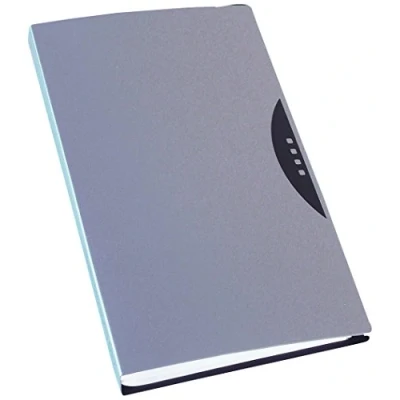 Image of Fellowes 40350 Business Card Holder Office Suites 240 Pockets Silver