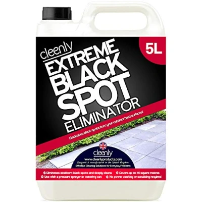 Image of Cleenly Black Spot Destroyer Removes Spots on Patios, Paving, Driveways &amp; More Easy to Use Fluid Dirt and Grime (5 Litres)