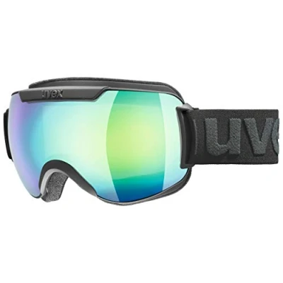 Image of uvex Unisex Adult Downhill 2000 FM Ski Goggles, Black Matte Green, One Size